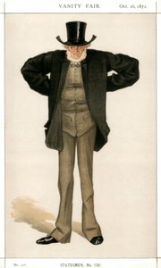 Newcastle on Tyne, Joseph Cowen, britisk politiker, 1872. av James Jacques Joseph Tissot