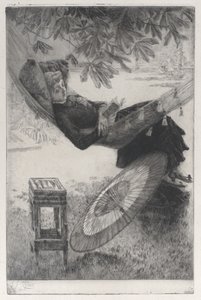 Hengekøyen, 1880. av James Tissot