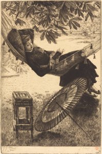 Hengekøyen Le hamac, 1880. av James Tissot