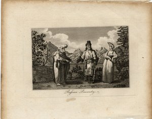 Russiske bondekjoler, ca 1775 av James Tookey