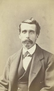 Uten tittel Portrait of Man with Large Moustache, 185099. av James W. Turner