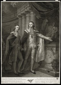 Portrett av storhertugene Alexander Pavlovich og Konstantin Pavlovich av Russland, 1797