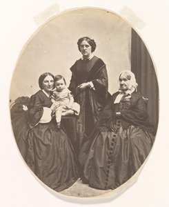 Fire generasjoner, ca. 1860.