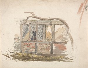En hyttevegg og et vindu av James Ward