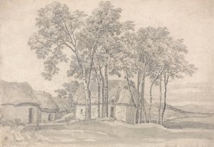 En gård blant trær av James Ward