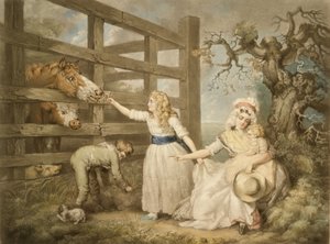 Compassionate Children, gravert av William Ward (1766-1826) 1793 av James Ward