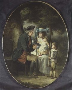 Familie i et landskap av James Ward