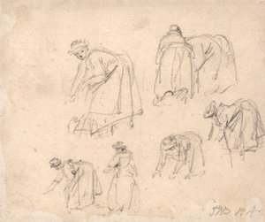 Figurstudier: Kvinner som arbeider av James Ward