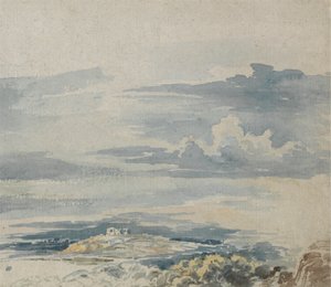 Landskap med et slott på en høyde av James Ward