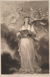 Fru Billington som St. Cecilia av James Ward