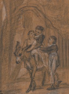 Studie for oljemaleriet "The Children of Theophilus Levitt, Esquire." av James Ward