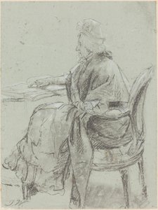 Studie av en eldre kvinne for "Ulydighet oppdaget" av James Ward