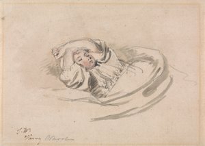 Kunstnerens sønn, Henry, sover av James Ward