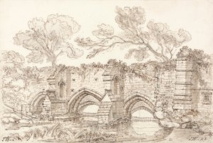 The Old Double Bridge, Bury St. Edmunds av James Ward