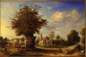 The Yeldham Oak i Great Yeldham, Essex, 1833