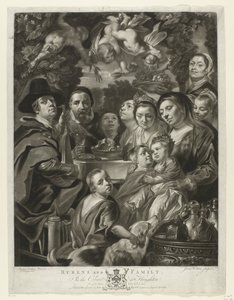Portrett av Jacques Jordaens med foreldrene, brødrene og søstrene Rubens og familie (tittel på objekt) Malerier fra The Houghton Gallery (serietittel) The Houghton Gallery (serietittel)