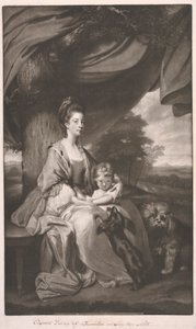 Hertuginne av Buccleuch med datteren hennes, Lady Mary Scott