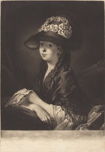 Lucinda, frøken Moore av James Watson after Pierre Etienne Falconet