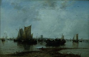 Dordrecht (olje på lerret) av James Webb