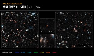 Abell 2744 GLASS Compass (NIRCam-bilde) av James Webb Space Telescope (NASA)