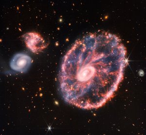 Cartwheel Galaxy (NIRCam og MIRI Composite Image)