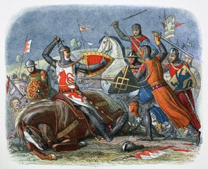 Simon de Montforts død, slaget ved Evesham, Worcestershire, 1265 1864.