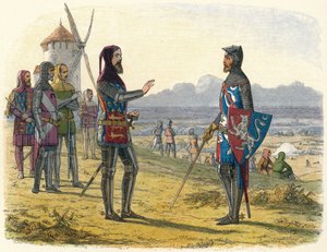 Edward nekter hjelp til sønnen i Crecy, 1346 1864 av James William Edmund Doyle
