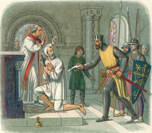 Hubert hentet fra helligdommen i Boisars, 1232 1864 av James William Edmund Doyle