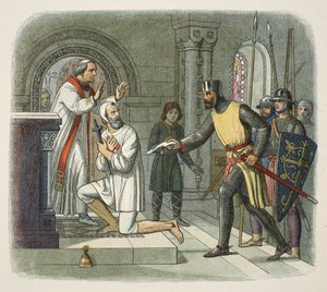 Hubert hentet fra helligdommen i Boisars, 1232, fra A Chronicle of England BC 55 til AD 1485, pub. London, 1863 av James William Edmund Doyle