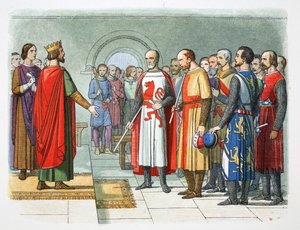Kong Henry III og hans parlament, Westminster, 1258 1864. av James William Edmund Doyle