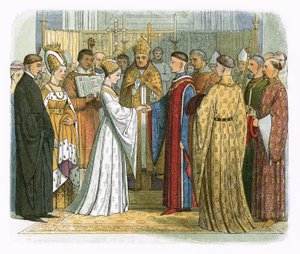 Ekteskap med kong Henry V og Katherine av Frankrike av James William Edmund Doyle