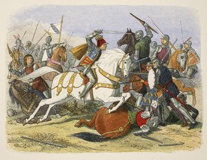Richard III på Bosworth Field, 22. august 1485, fra A Chronicle of England BC 55 til AD 1485, pub. London, 1863 av James William Edmund Doyle