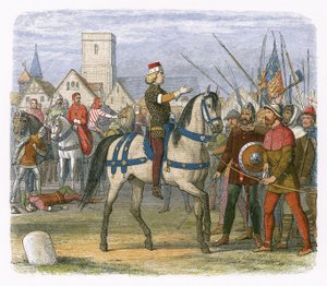 Richard overtar kommandoen til opprørerne i bondeopprøret av James William Edmund Doyle
