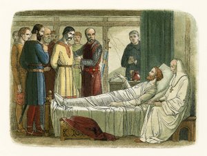 Richard benåder bueskytteren som skjøt ham av James William Edmund Doyle