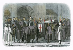 Liket av kong Richard II brakt til St Pauls katedral av James William Edmund Doyle