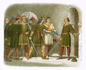 William de Breteuil forsvarer statskassen av James William Edmund Doyle