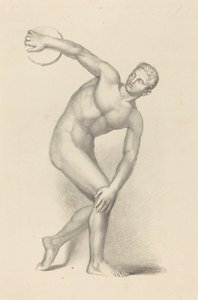 Discobolus, av Myron av James William Giles after John Flaxman