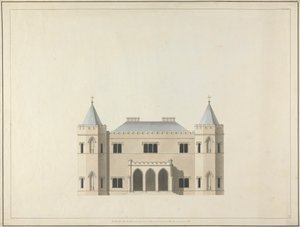 Fem design for et hus i gotisk stil: høyde