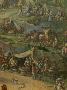Detalj om graving av Ghent-kanalen (olje på lerret)