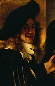 Musiker, detalj fra The Procuress av Johannes Vermeer