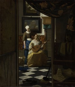 The Love Letter, ca. 1669-70 (olje på lerret) av Johannes Vermeer