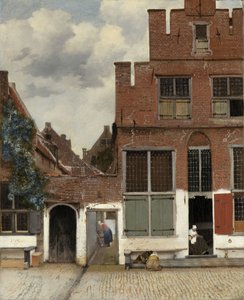 Utsikt over hus i Delft, kjent som 