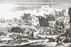 1692 jordskjelv ved Port Royal, Jamaica.