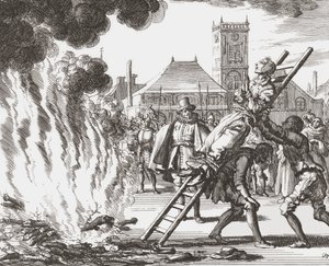En heks dømt til å bli brent levende i 1500-tallets Holland