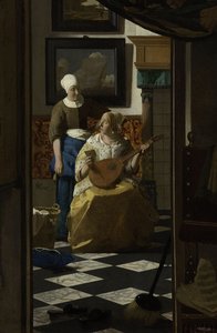 Kjærlighetsbrevet, ca. 1669-70 av Jan Vermeer van Delft