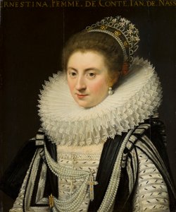 Portrett av Ernestine Yolande (1594-1663), prinsesse av Ligne, etter 1618