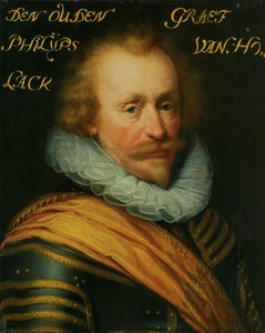Portrett av Philips, greve av Hohenlohe zu Langenburg av Jan Antonisz van Ravesteyn (workshop of)