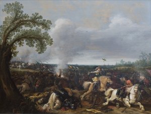 Kong Gustav II Adolf av Sverige i slaget ved Lützen 16. november 1632