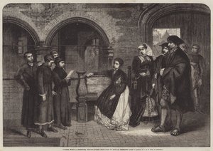 Luther, da han var korist, sang salmer fra dør til dør i Eisenach