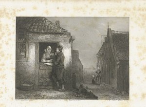 Volendam ektepar av Jan Baptist Tetar van Elven